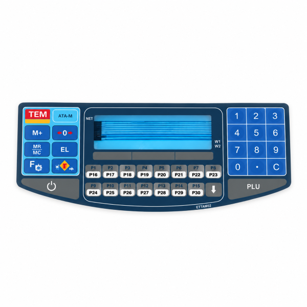 Panel sterujący ETTAM02 z klawiaturą numeryczną Panel sterujący ETTAM02 z klawiaturą numeryczną